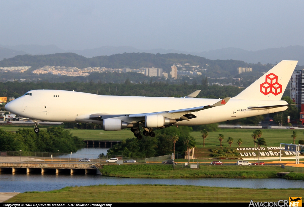 LX-ECV - Boeing 747-4HQ/ER - Cargolux