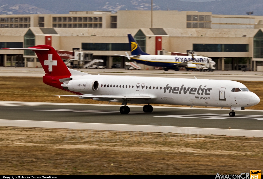 HB-JVI - Fokker 100 - Helvetic