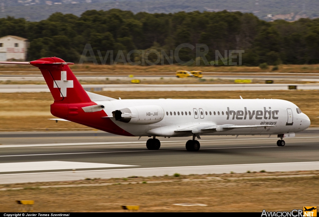 HB-JVI - Fokker 100 - Helvetic