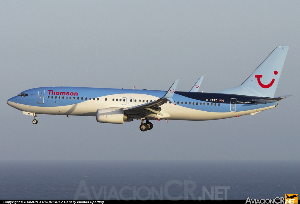 G-TAWD - Boeing 737-8K5 - Thomson Airways