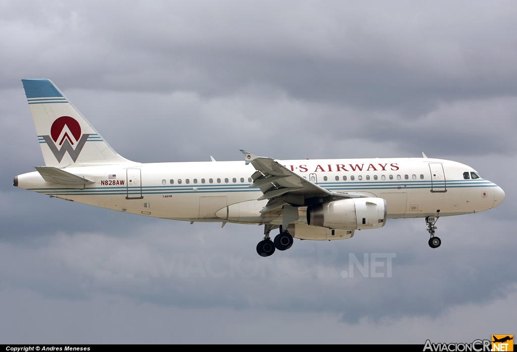 N828AW - Airbus A319-132 - US Airways
