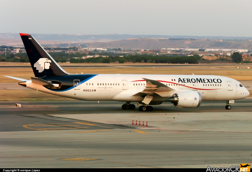 N965AM - Boeing 787-8 Dreamliner - Aeromexico