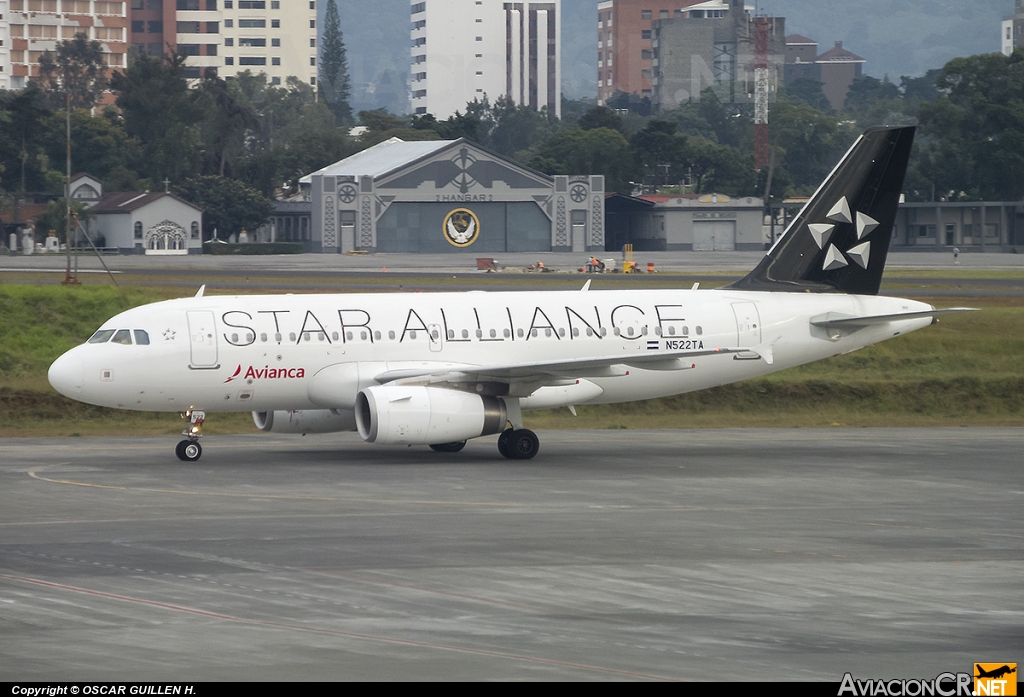 N522TA - Airbus A319-132 - Avianca