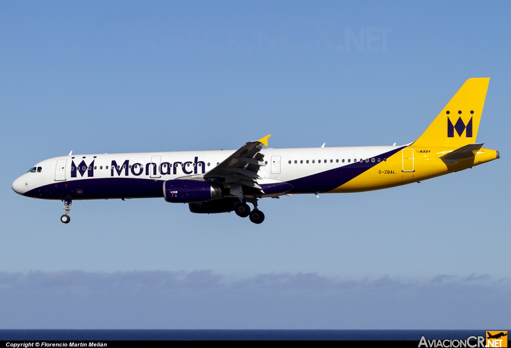G-ZBAL - Airbus A321-231 - Monarch Airlines