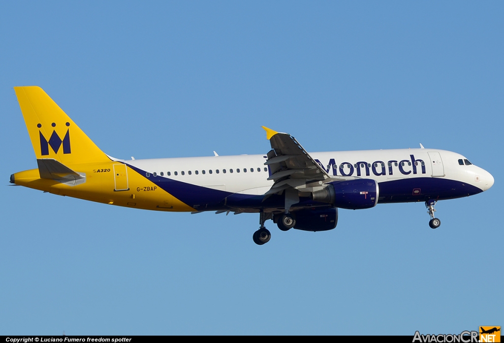 G-ZBAP - Airbus A320-214 - Monarch Airlines