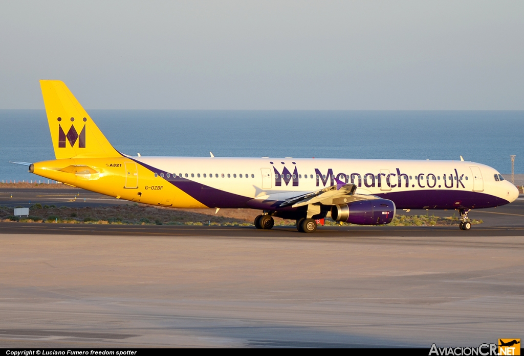 G-OZBF - Airbus A321-231 - Monarch Airlines