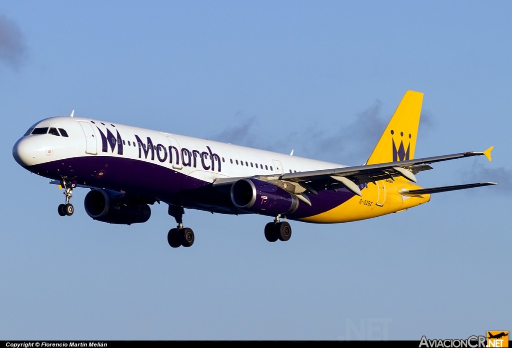 G-OZBZ - Airbus A321-231 - Monarch Airlines