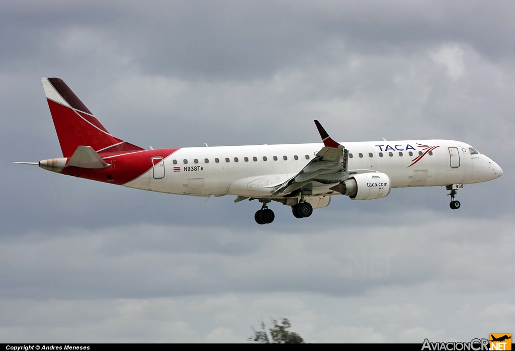 N938TA - Embraer 190-100IGW - TACA