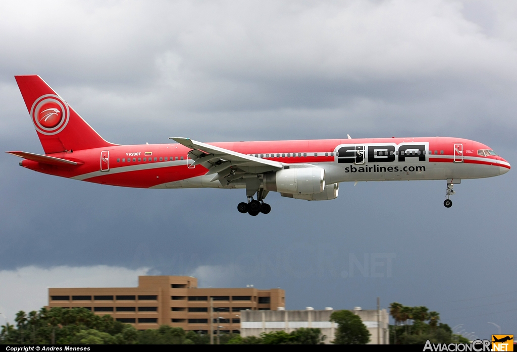YV288T - Boeing 757-21B - Santa Bárbara Airlines