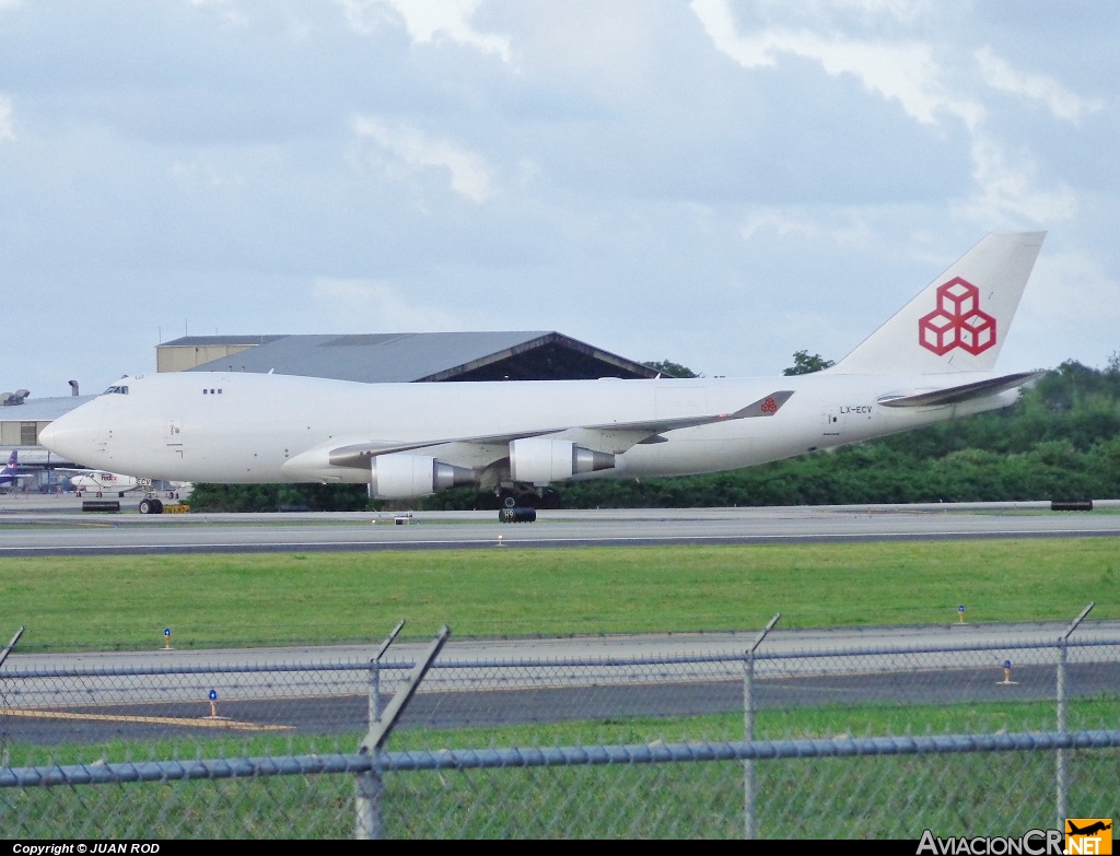 LX-ECV - Boeing 747-4HQ/ER - Cargolux