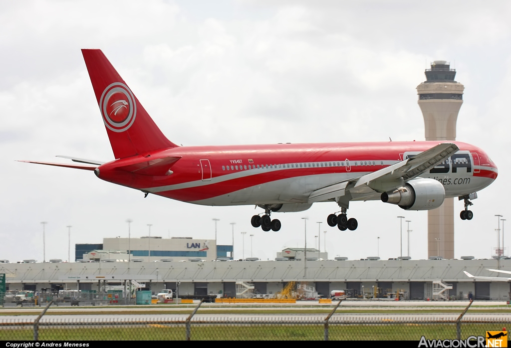 YV545T - Boeing 767-3P6/ER - Santa Bárbara Airlines