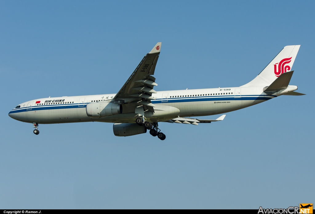 B-5919 - Airbus	A-330-343X	 - Air China