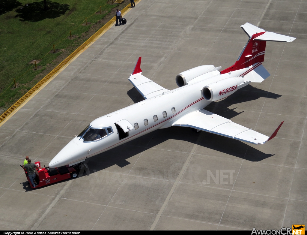 N580BA - Learjet 60 - Privado (Credomatic Air Services)