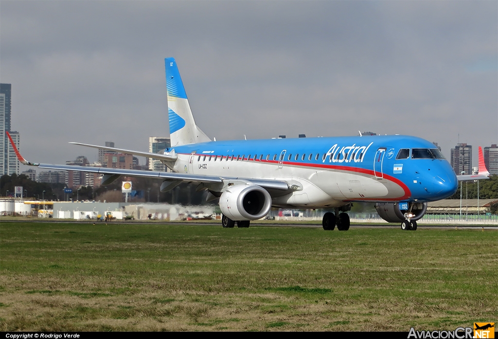 LV-CDZ - Embraer 190-100IGW - Austral Líneas Aéreas