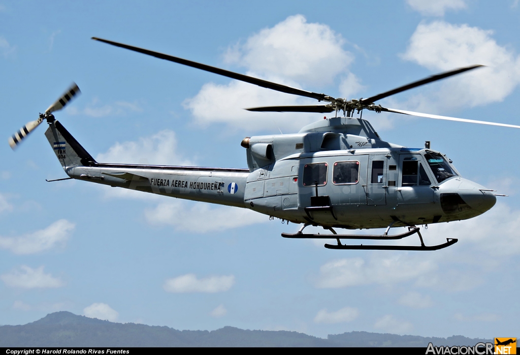 FAH-974 - Bell 412 - Fuerza Aerea Hondureña