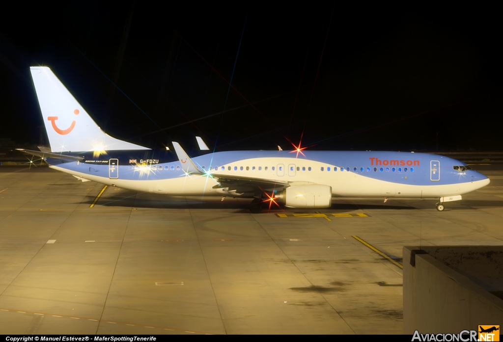 G-FDZU - Boeing 737-8K5 - Thomson Airways