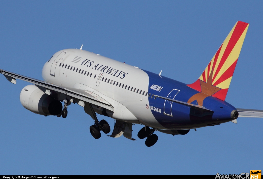 N826AW - Airbus A319-132 - America West