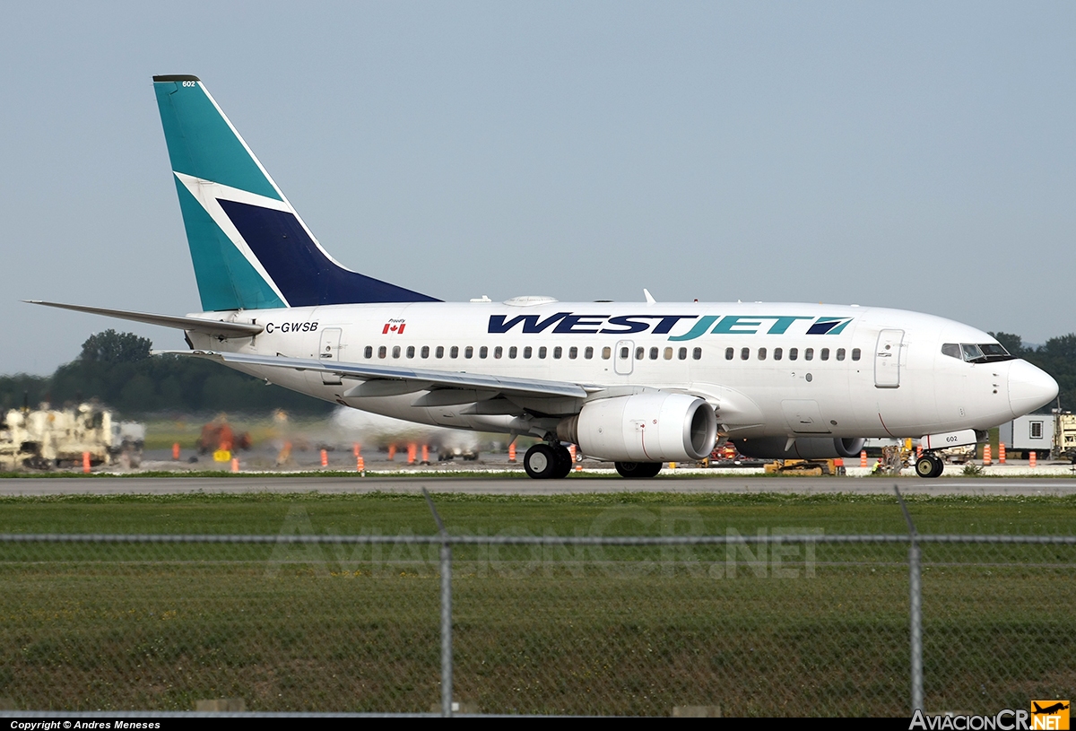 C-GWSB - Boeing 737-6CT - Westjet