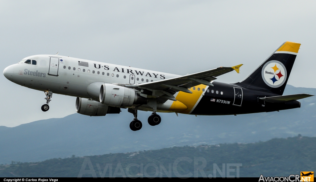 N733UW - Airbus A319-112 - US Airways