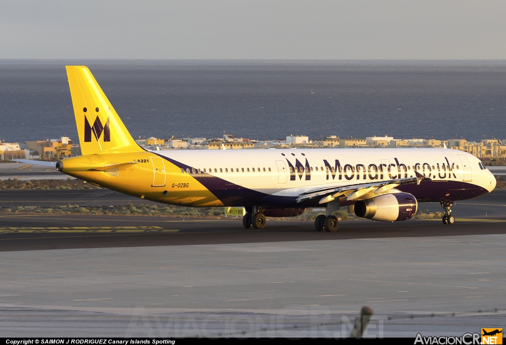 G-OZBG - Airbus A321-231 - Monarch Airlines