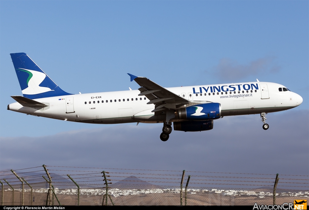 EI-EXK - Airbus A320-214 - Livingston