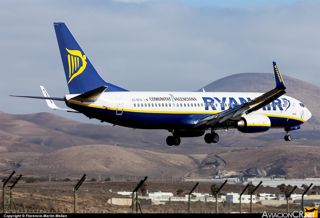 EI-EFH - Boeing 737-8AS - Ryanair