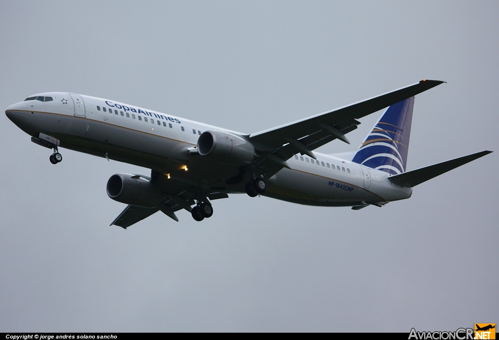 HP-1843CMP - Boeing 737-8V3 - Copa Airlines