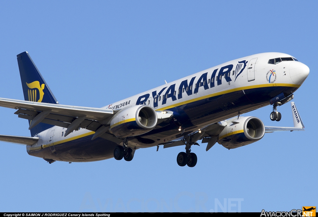 EI-EFO - Boeing 737-8AS - Ryanair