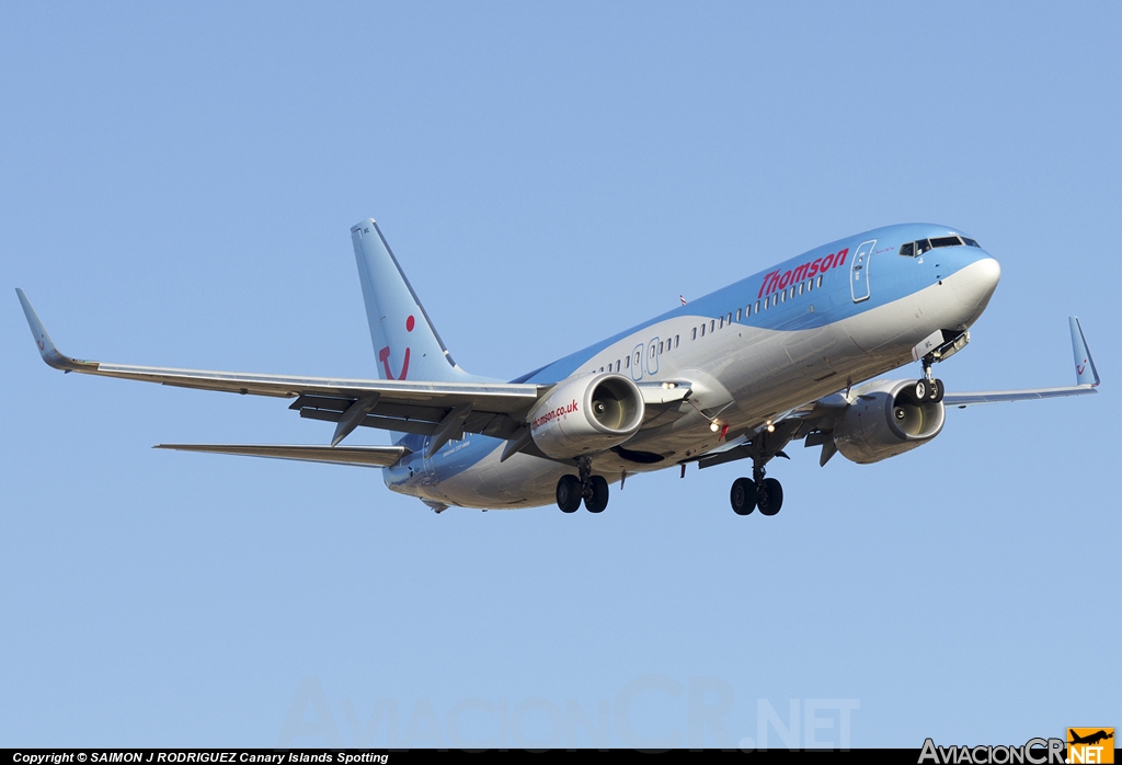 G-TAWL - Boeing 737-8K5 - Thomsonfly