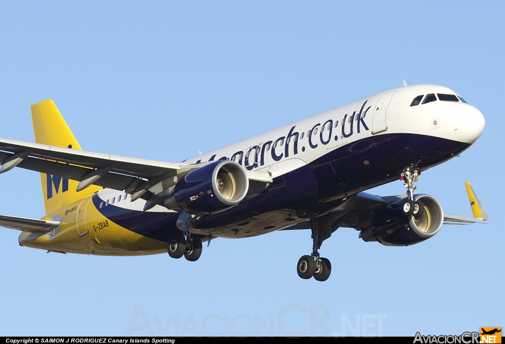 G-ZBAB - Airbus A320-214 - Monarch Airlines