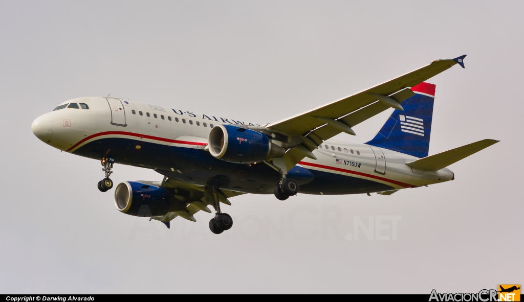 N716UW - Airbus A319-132 - US Airways