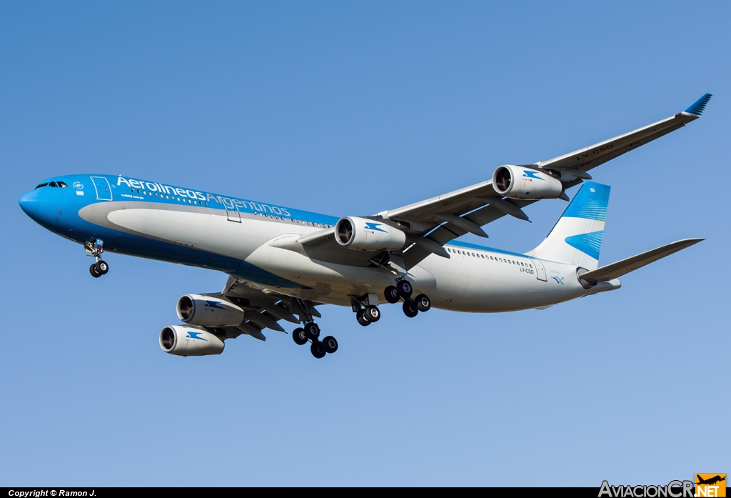 LV-CSD - Airbus A340-313X - Aerolineas Argentinas
