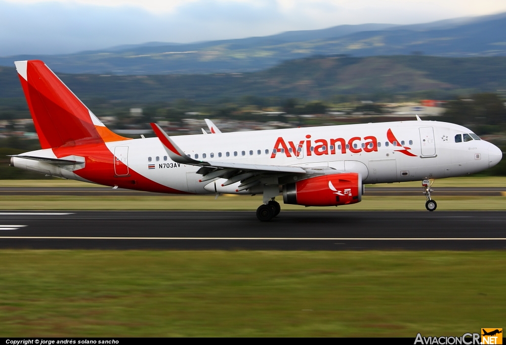 N703AV - Airbus A319-132 - Avianca