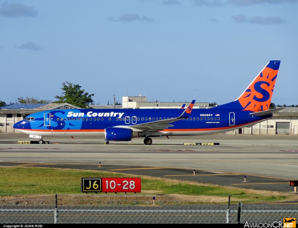 N808SY - Boeing 737-8BK - Sun Country Airlines