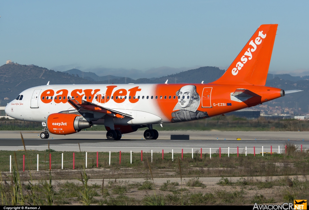 G-EZBI - Airbus A319-111 - EasyJet Airline