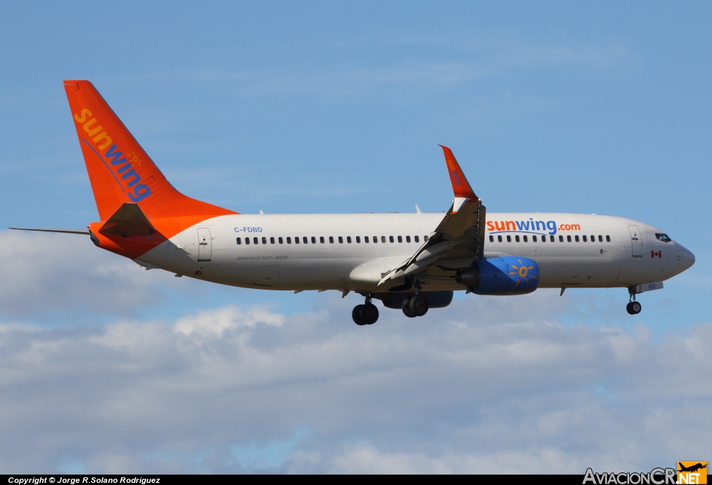 C-FDBD - Boeing 737-8Q8 - Sunwing Airlines