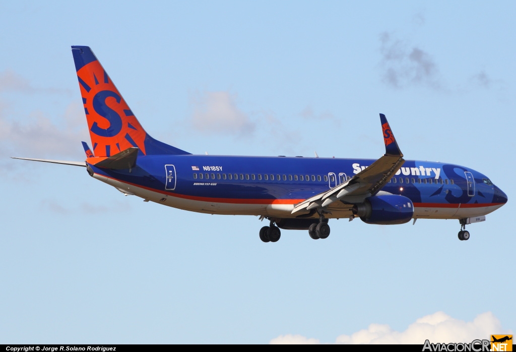 N818SY - Boeing 737-8BK - Sun Country Airlines