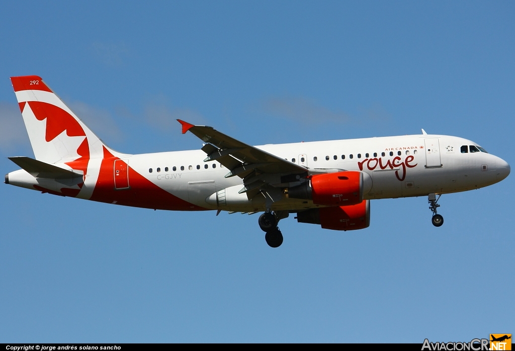 C-GJVY - Airbus A319-112 - Air Canada Rouge