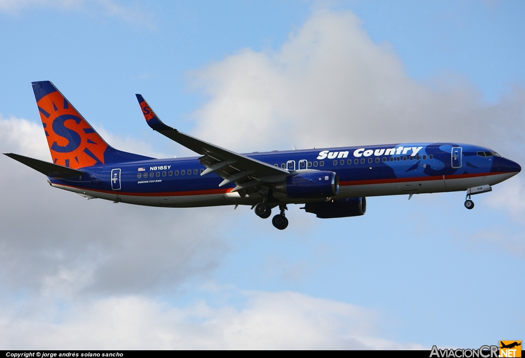 N818SY - Boeing 737-8BK - Sun Country Airlines