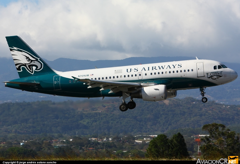 N709UW - Airbus A319-112 - US Airways