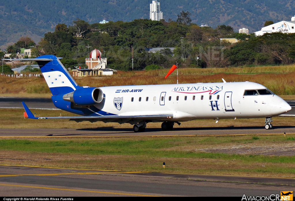 HR-AWW - Canadair CL-600-2B19 Regional Jet CRJ-100ER - Aerolineas Sosa