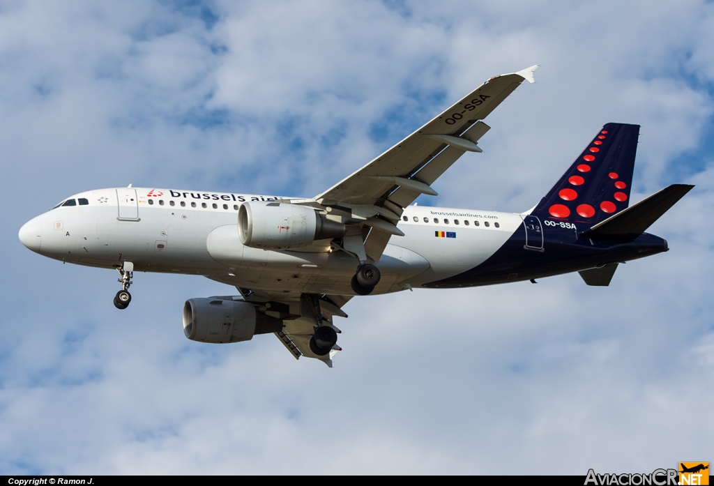 OO-SSA - Airbus A319-111 - Brussels airlines