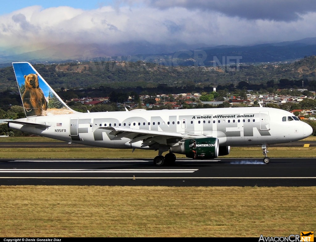 N951FR - Airbus A319-112 - Frontier Airlines