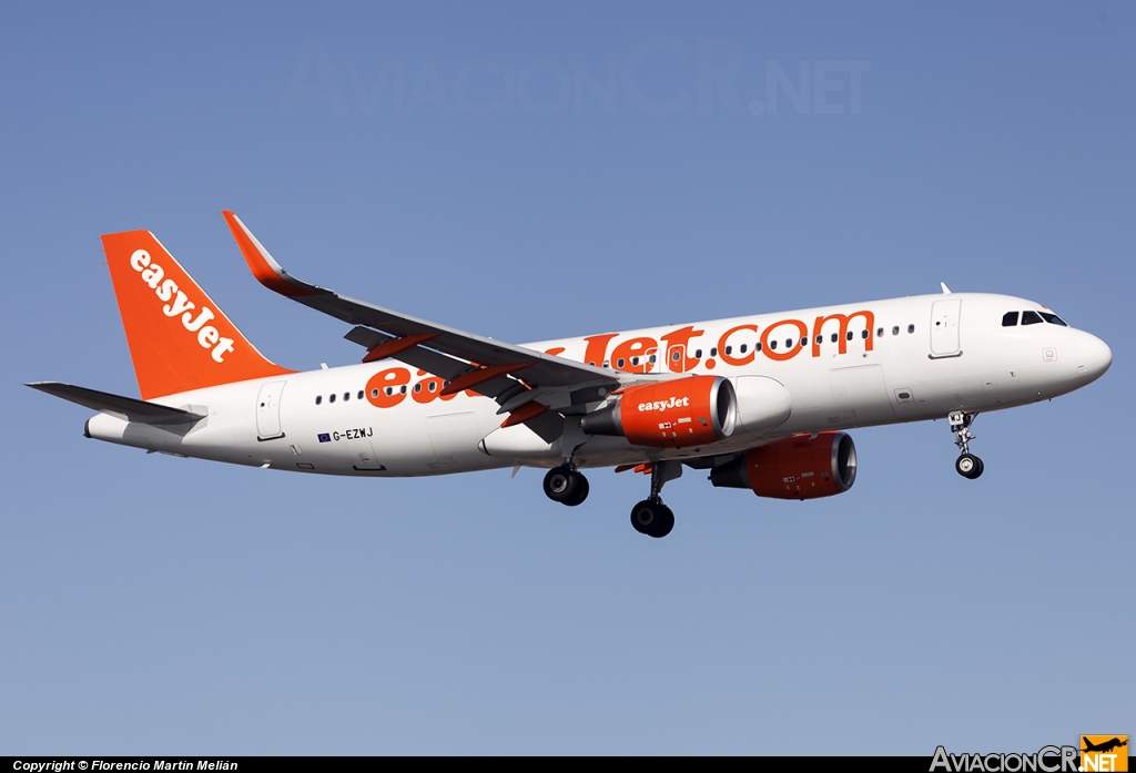 G-EZWJ - Airbus A320-214 - EasyJet