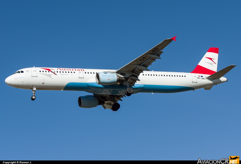 OE-LBD - Airbus A321-211 - Austrian Airlines