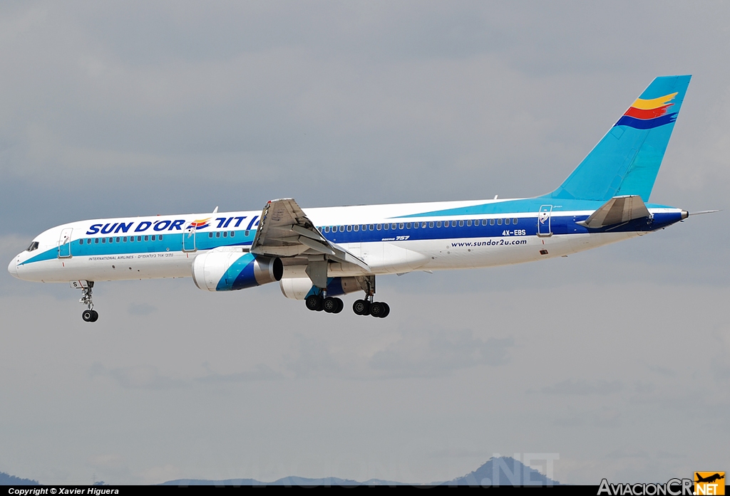 4X-EBS - Boeing 757-258/ER - Sun d'Or International Airlines