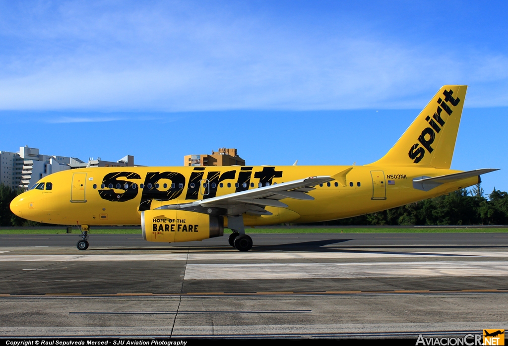 N503NK - Airbus A319-132 - Spirit Airlines