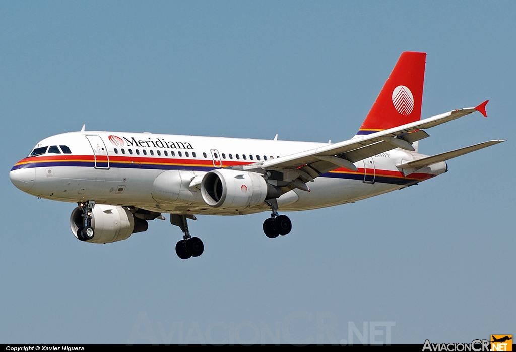 EI-DFP - Airbus A319-112 - Meridiana