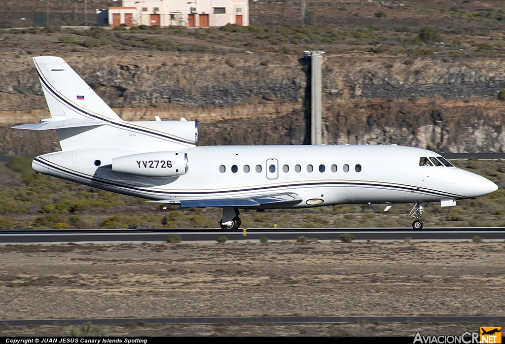 YV2726 - Dassault Falcon 900 - Privado