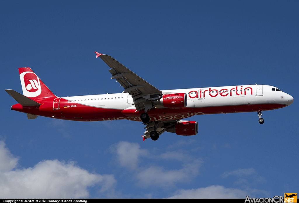 D-ABCK - Airbus A321-211 - Air Berlin